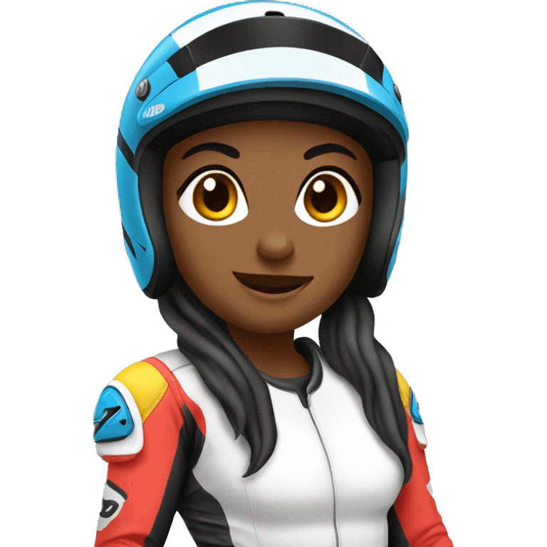 motocross women emoji