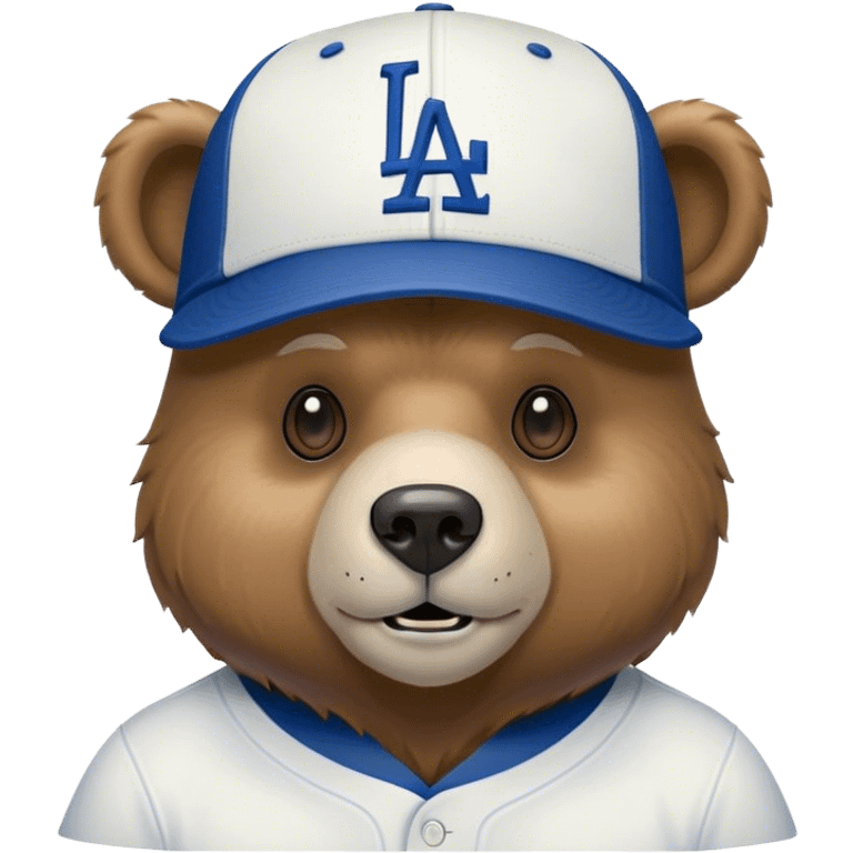 Bear in Dodgers emoji