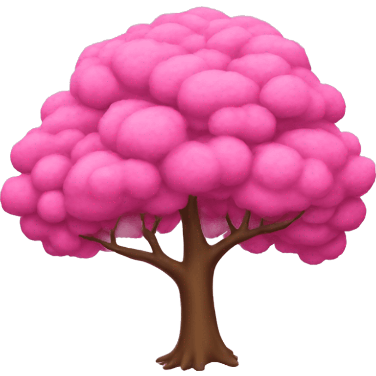 Pink tree emoji