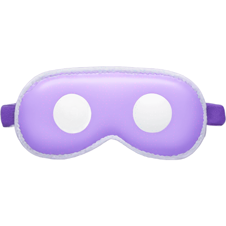 light purple sleep mask emoji