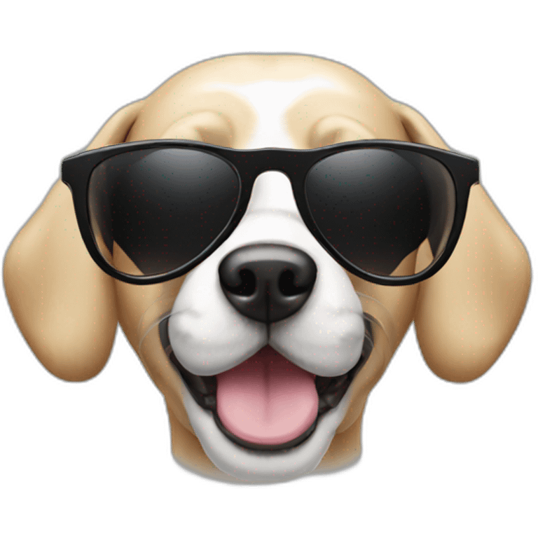 Dog with sunglasses  emoji