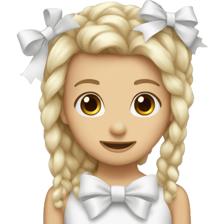 White bow emoji