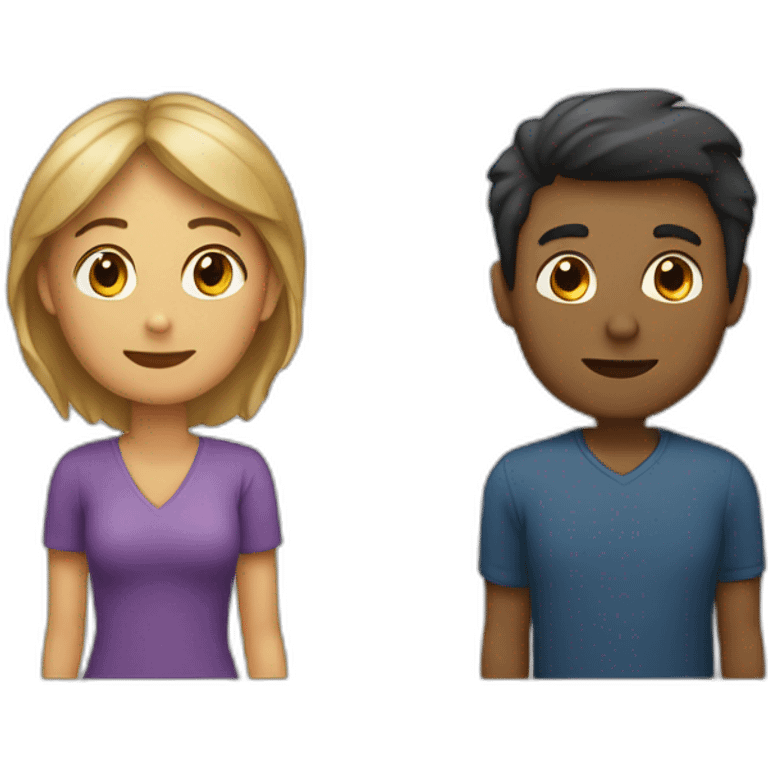 femme et homme qui s'embrasse emoji