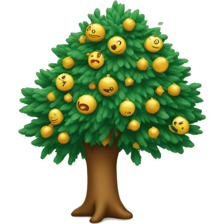 New Year's tree for children emoji