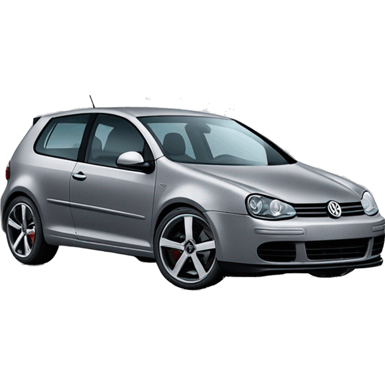 Grey volkswagen golf V R32 emoji