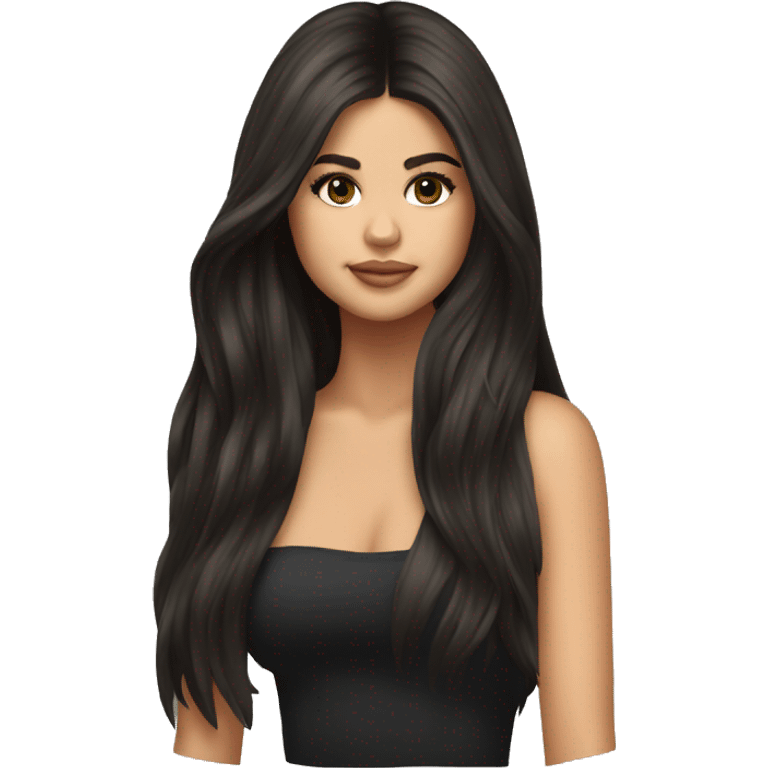 selena gomez long hair emoji