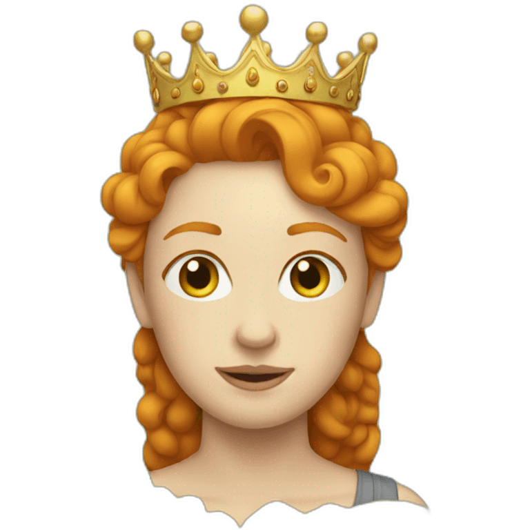 Ginger queen emoji