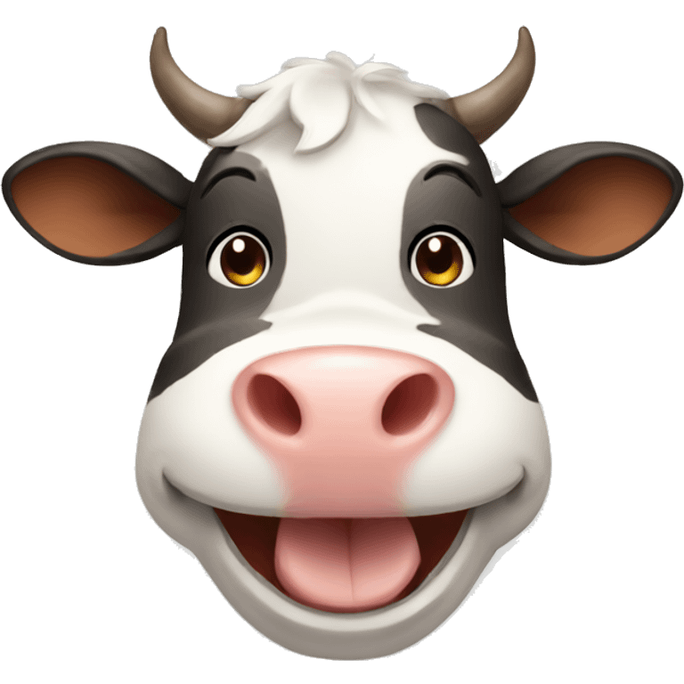 Cow smiling  emoji