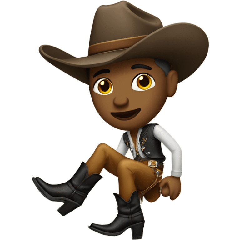 cowboy wearing heels emoji