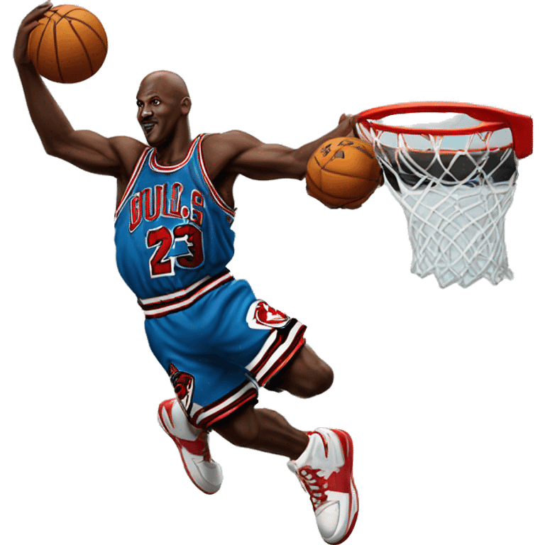 Michael Jordan dunking emoji