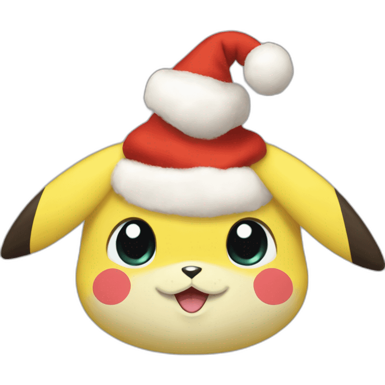 Pikachu Noël emoji