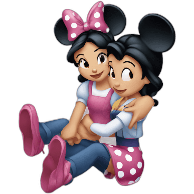 Minnie y Mickey disney emoji