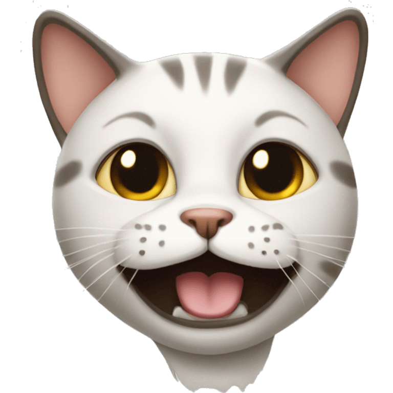 A funny looking cat  emoji