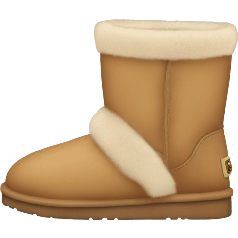 Uggs shoe short with no person tan with fur emoji