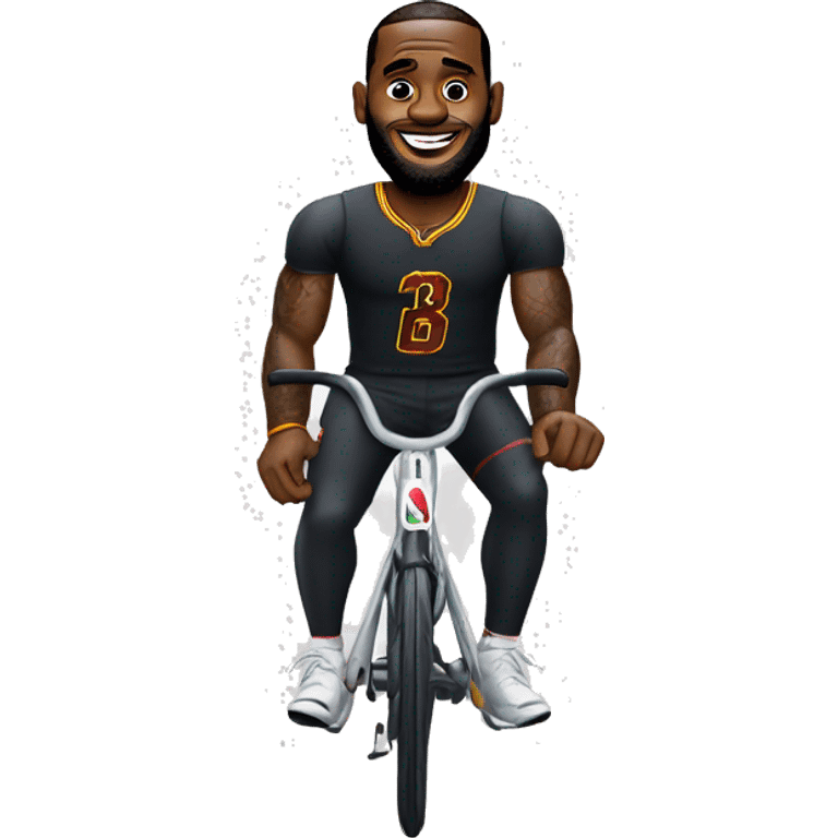 Lebron James qui fait du velo emoji