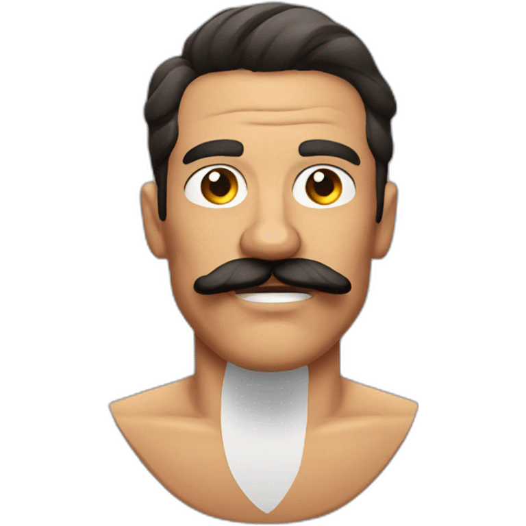 Muscle mustache expressive Cuban man emoji