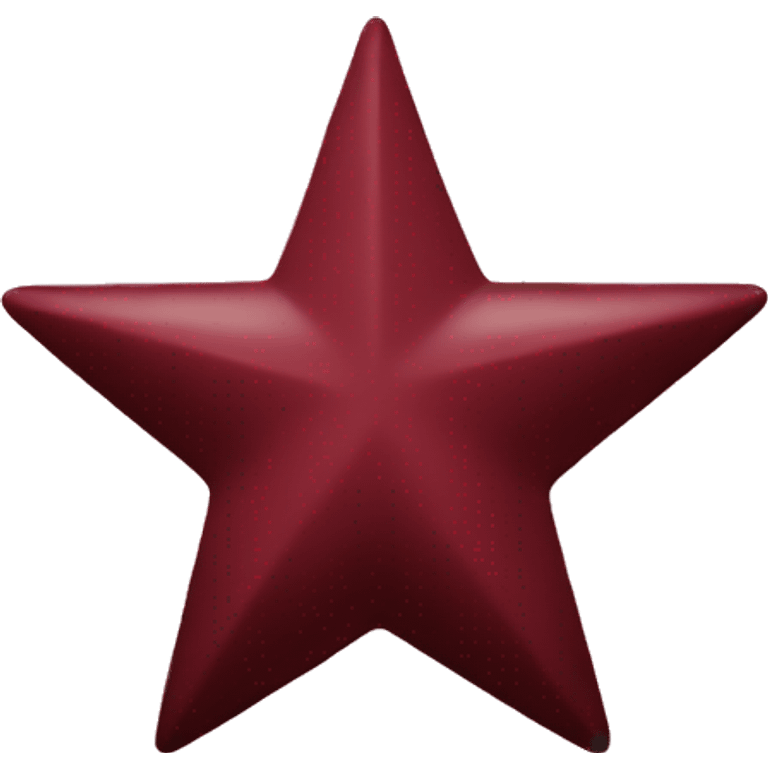 Burgundy Star with Glitter emoji