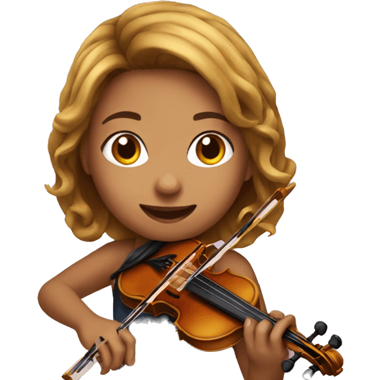 girl playing violin emoji