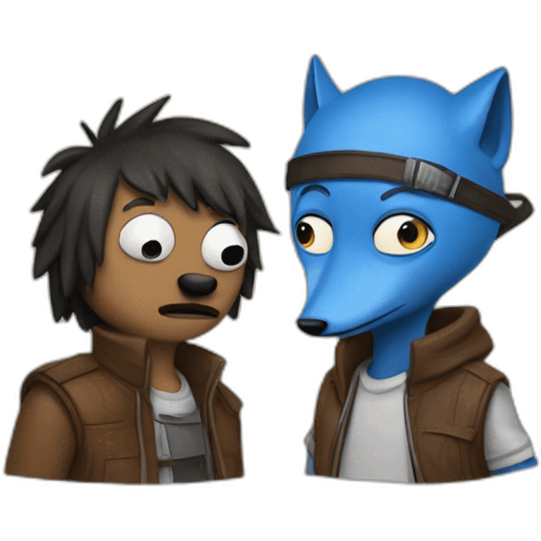 mordecai & rigby emoji