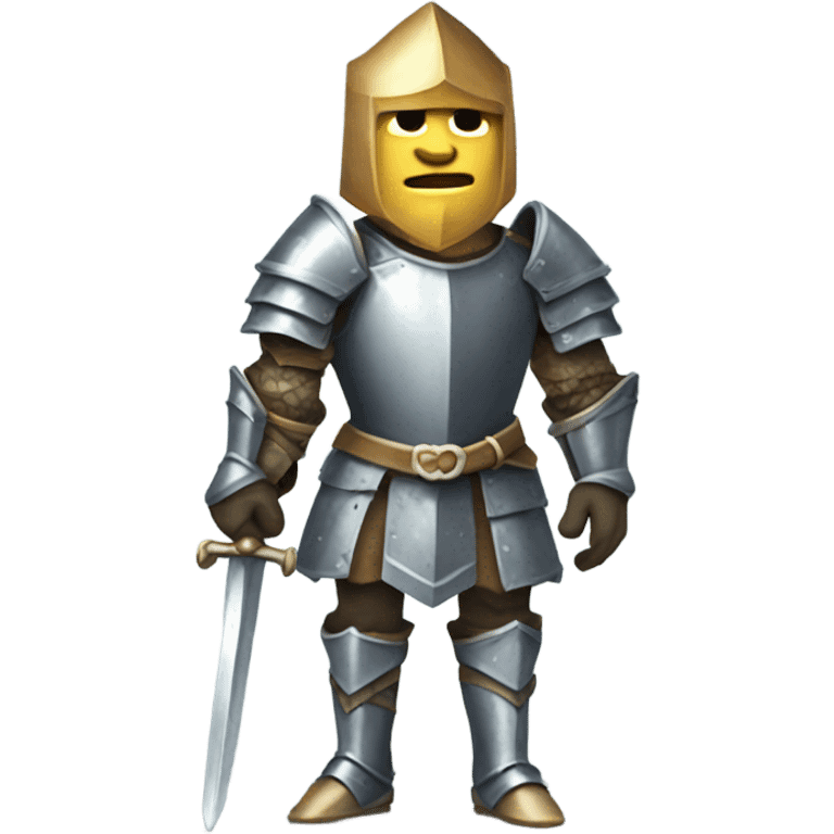 a knight's platelegs made of diamond emoji