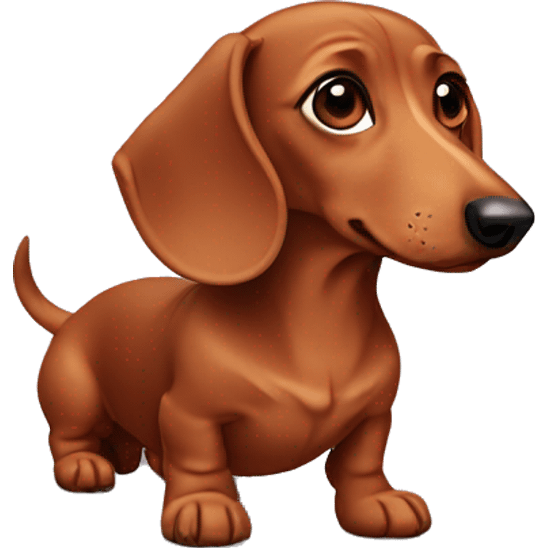 A small red-haired dachshund emoji