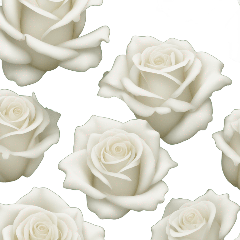 White roses emoji