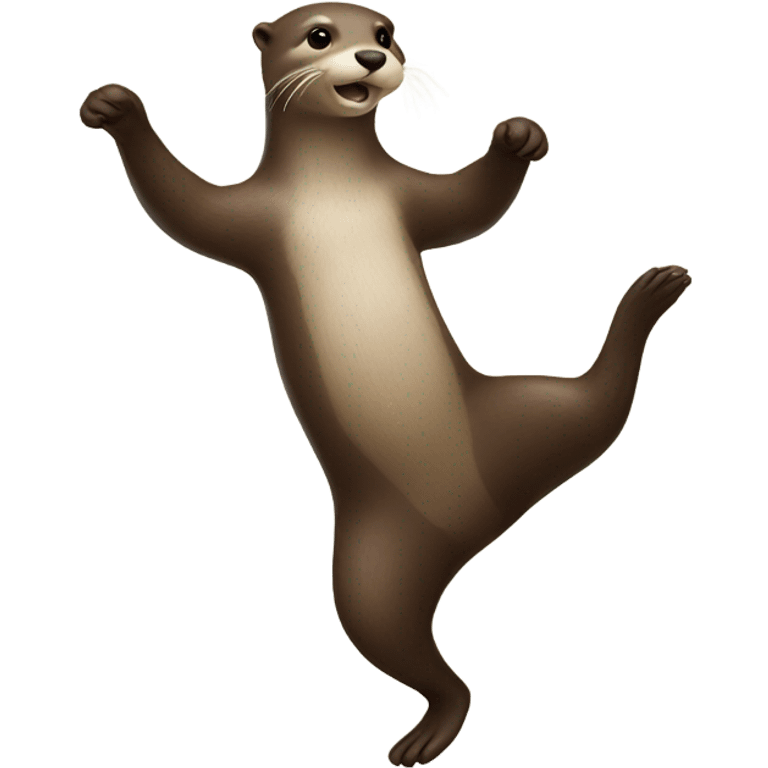 Dancing otter emoji