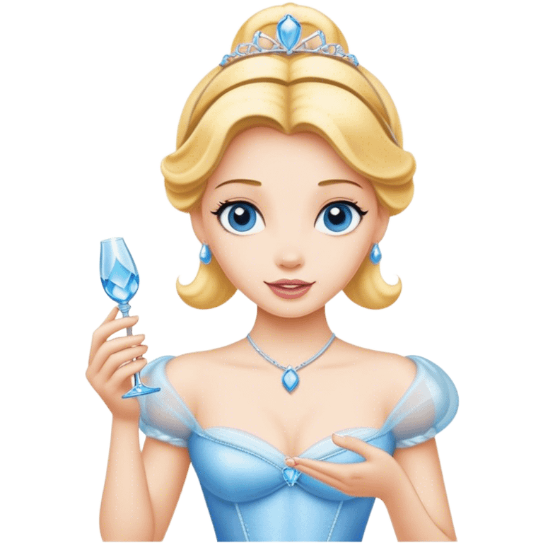 cinderella holding slipper emoji