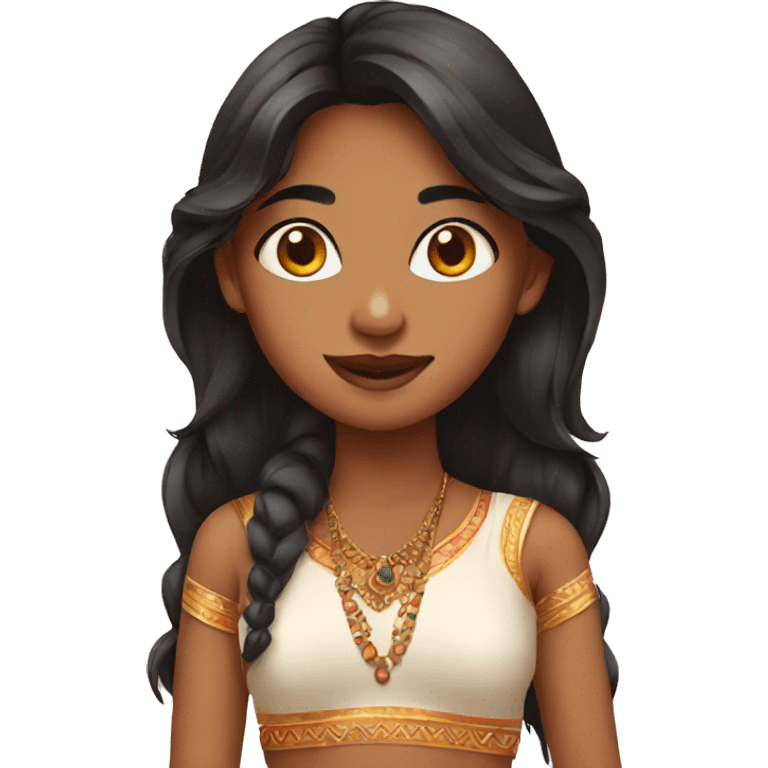 Indian girl pretty emoji