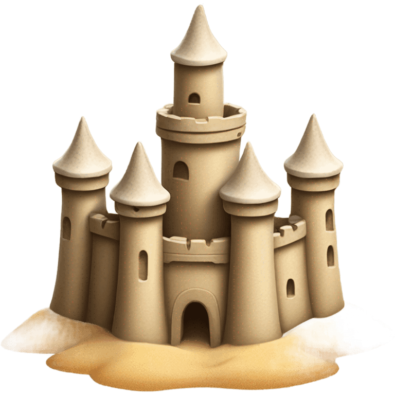 Sand castle mini emoji