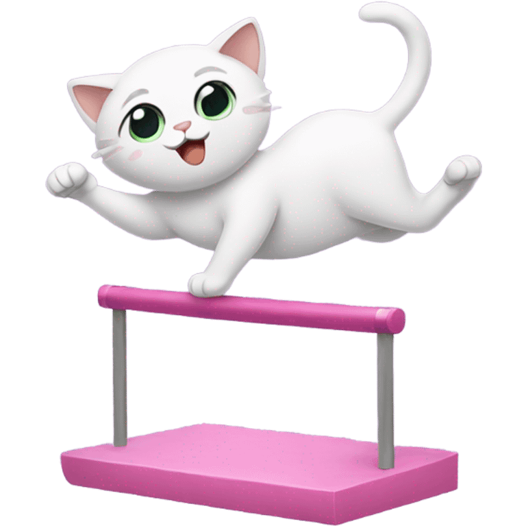 Cat doing gymnastics  emoji