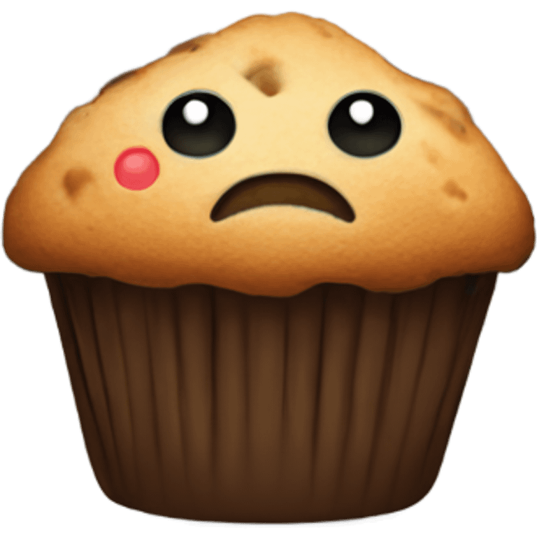 Muffin next to a building  emoji