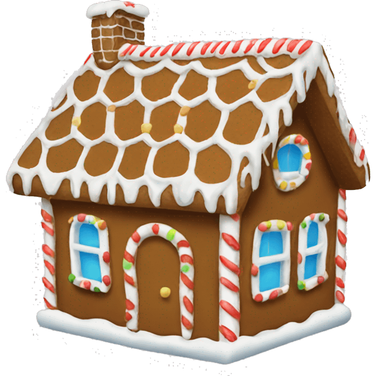 Gingerbread house emoji