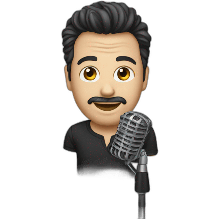 daniel balavoine with a mic emoji