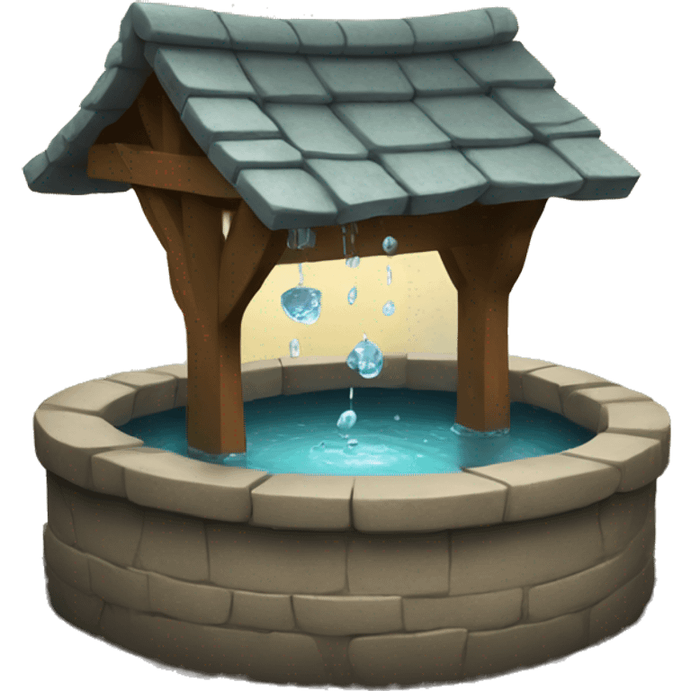 Wishing well emoji