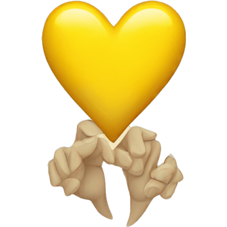 Healing yellow heart emoji