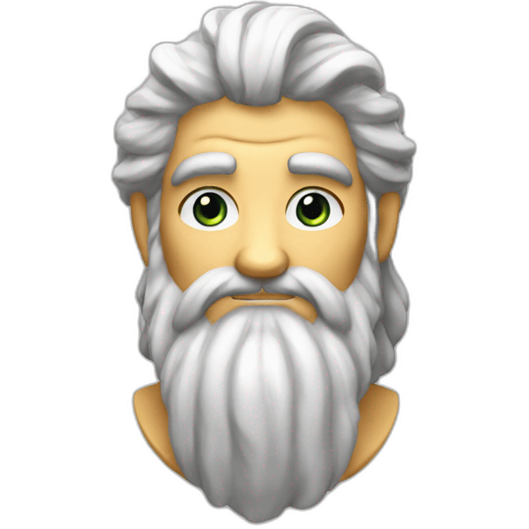 Zeus avec un éclair dans la main emoji