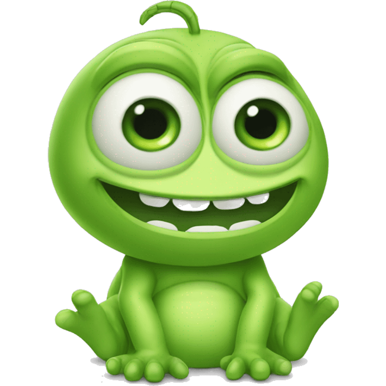 mike wazowski cute baby emoji