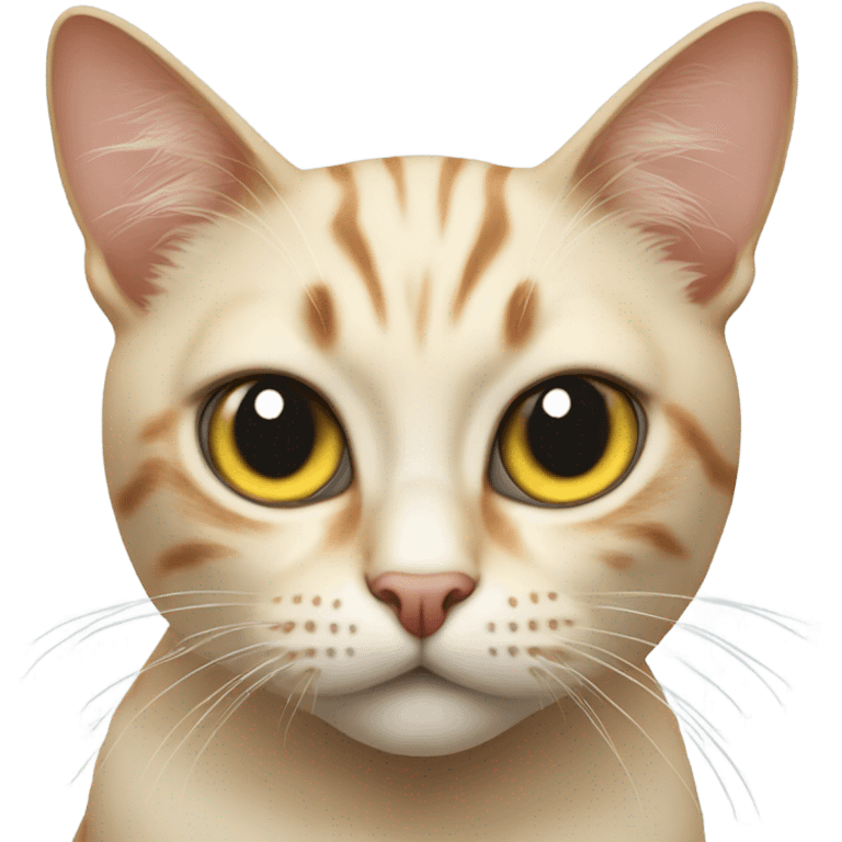 realistic cat with slit pupils emoji