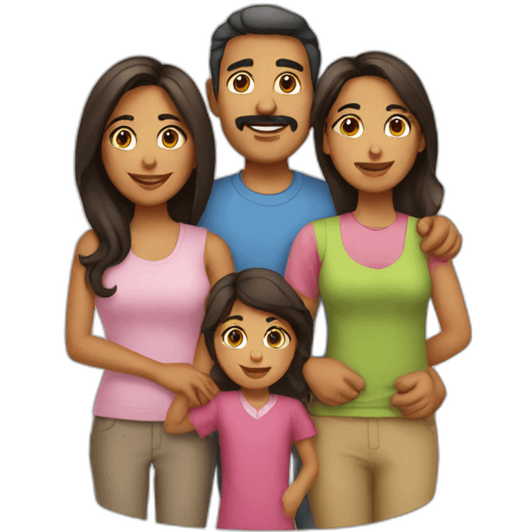 Hispanic family  emoji