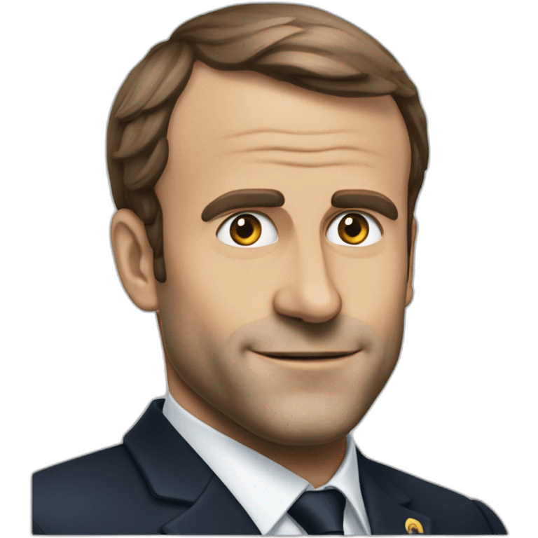 Macron qui coupe des oignons emoji