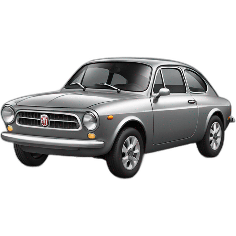 gray fiat fastback modern crossover emoji