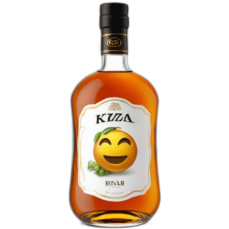 6 years Kizlyar brandy with black logo emoji