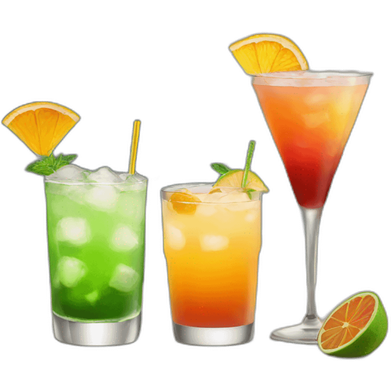 Three-different-cocktails emoji