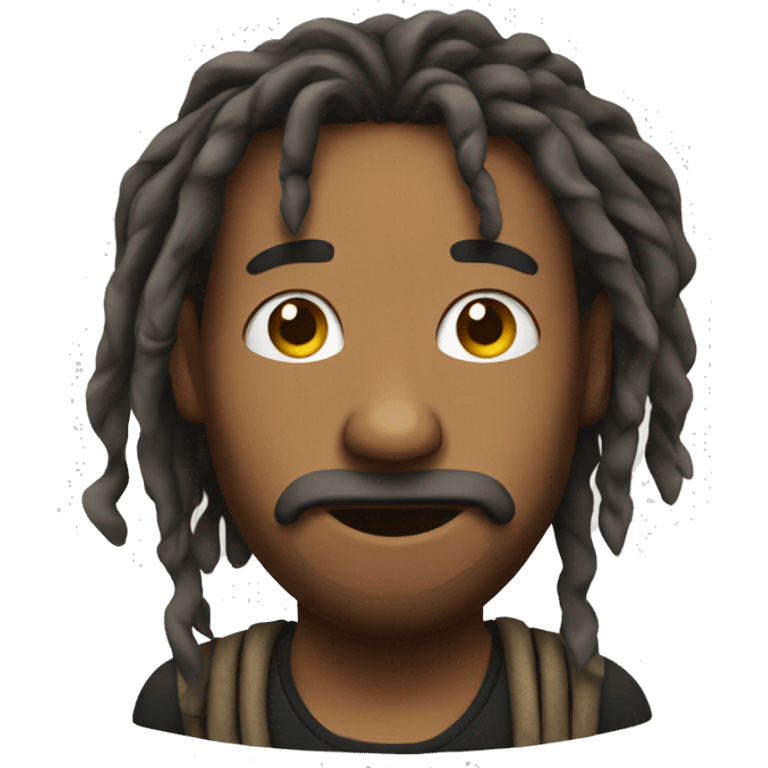 nonchalant dreadhead  emoji