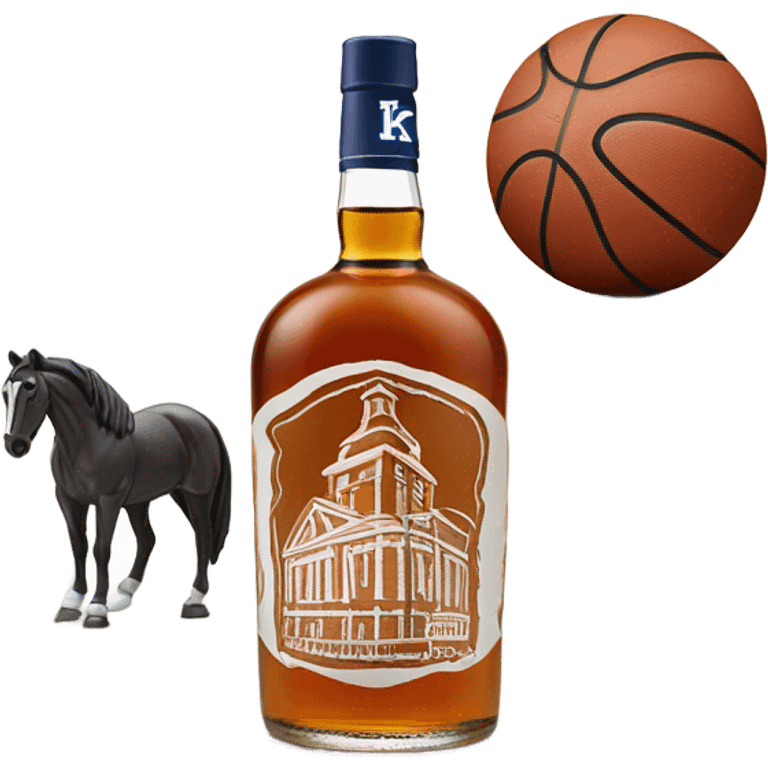 University of Kentucky embodiment, basketball, horses, Burbon  emoji