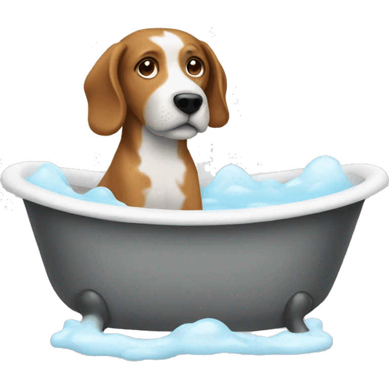 Dog bathtub emoji