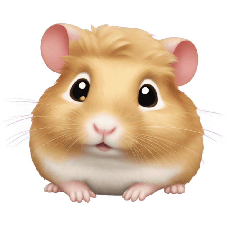 Hamster with a bow emoji