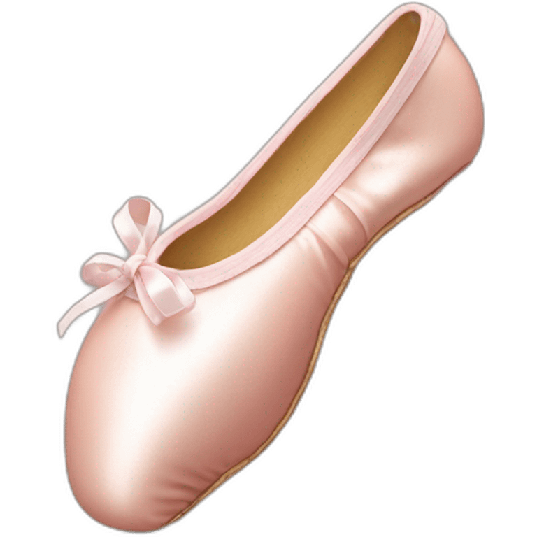 A pointe shoe emoji