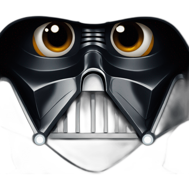 Darth vader with eyes love emoji